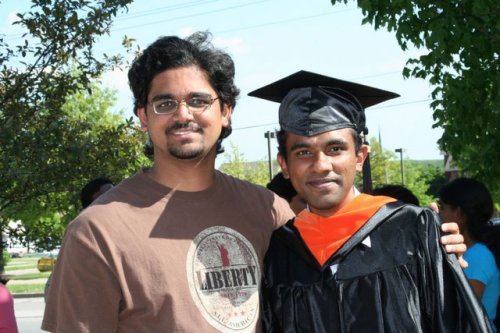 Praveen and I on his Graduation day
